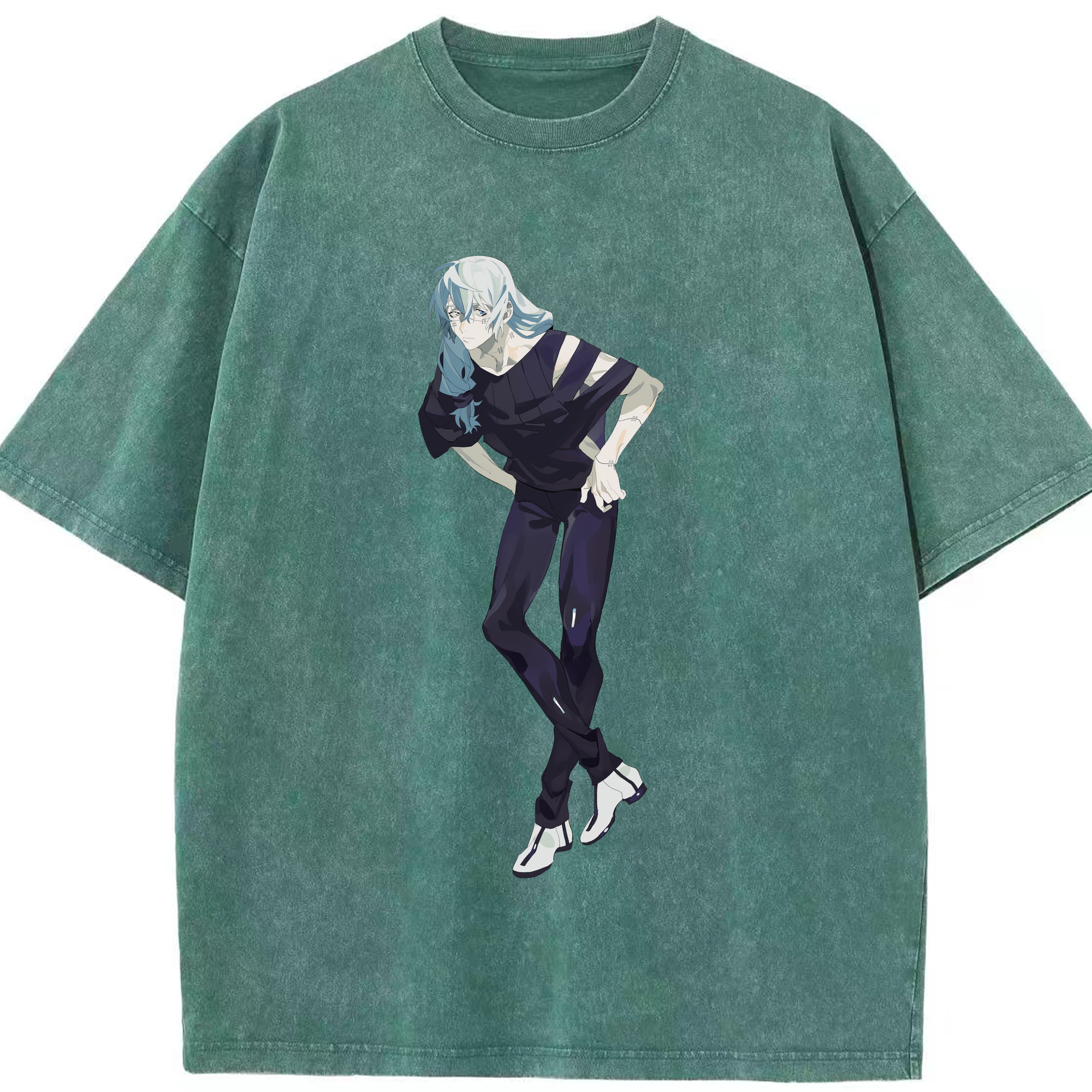 （画像用） 呪術廻戦 Jujutsu Kaisen 綿100% ヴィンテージ風 半袖Tシャツ（フロントプリント）